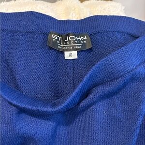 St. John Royal Blue Knit pants